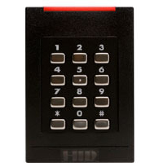 iClass RK40 Black Reader with Keypad Wiegand Output and Terminal Block