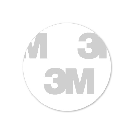 MIFARE 15mm coin sticker 3M adhesive angled