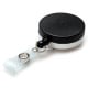 Heavy Duty Yo-Yo Chrome and Black Badge Reel with Metal Cord - Strap Fitting - Pack of 25