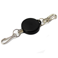 Heavy Duty Carabiner Clip Badge Reel with Dog Clip Fitting - pack of 25