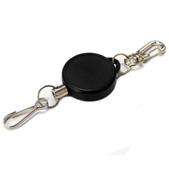 Heavy Duty Carabiner Clip Badge Reel with Dog Clip Fitting