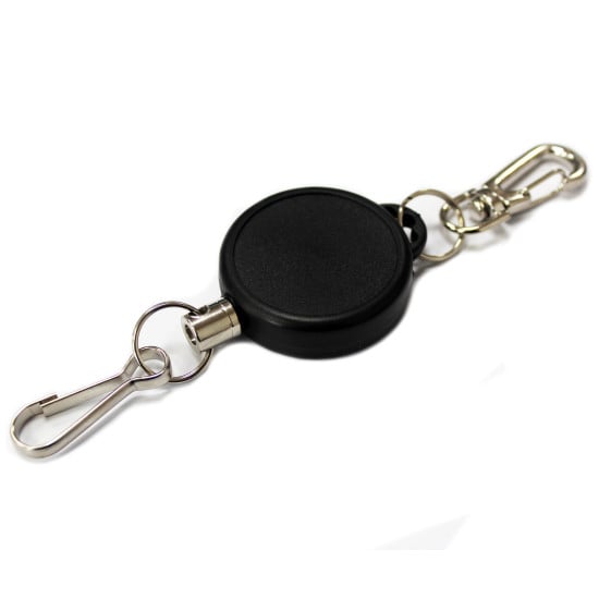 Heavy Duty Carabiner Clip Badge Reel with Dog Clip Fitting - pack of 25