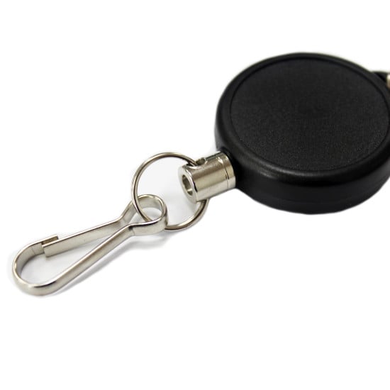 Heavy Duty Carabiner Clip Badge Reel with Dog Clip Fitting - pack of 25