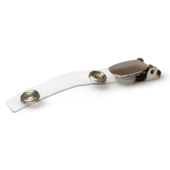 Locking Lever Clip with Clear Strap & Metal Popper Fastening