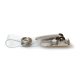 Locking Lever Clip with Clear Strap and Metal Popper Fastening - Pack of 100