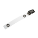 Crocodile Clip with Clear Strap and Metal Popper Fastening - Pack of 100