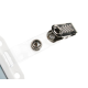 Crocodile Clip with Clear Strap and Metal Popper Fastening - Pack of 100