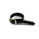 PU Leather Luggage Strap - Black with Metal Buckle - Pack of 100