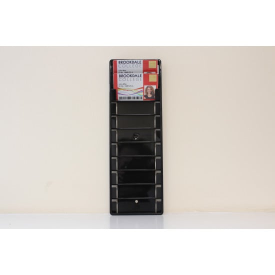 Badge Rack Holds 10 Cards in Horizontal Position - black