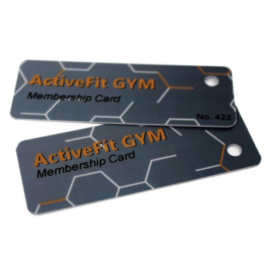 Branded Mini Plastic Cards - 2 Up