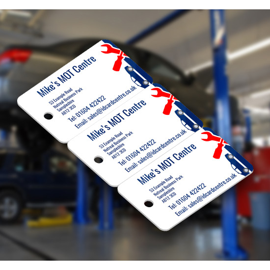 MOT / Service / Appointment Reminder Tags - 3UP Printed Keytags