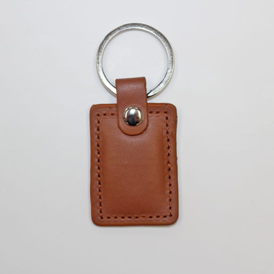Keyfob with EM4200 Chip - Brown Leather