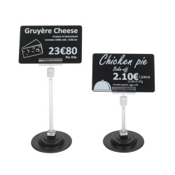 Printed Black Matt Cards with White Print 1-100