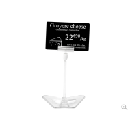 Crystal Price Ticket Stands (120mm Height) - 25 Pack Crystal Price Ticket Stands (120mm Height) - 25 Pack