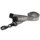 15mm Pre-Printed STAFF Lanyard with Black Plastic Clip - pack of 100