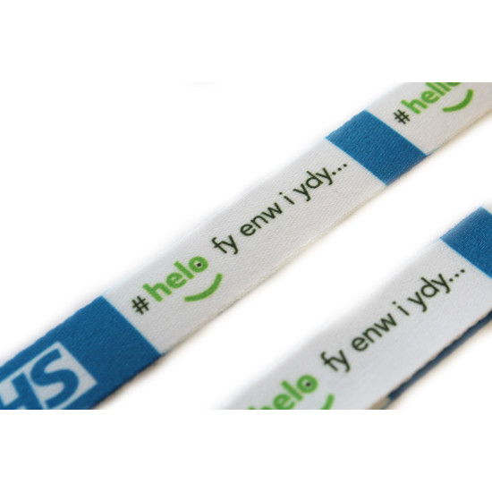 #hellomynameis... NHS Wales Printed Lanyard with Health and Safety Breakaway and Dog Clip - Pack of 100