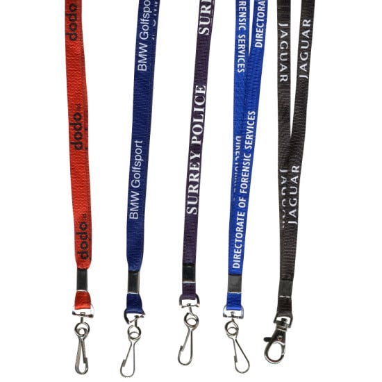 15mm Screen Printed Colour Lanyards - 1 Colour Print - 14-21 day delivery