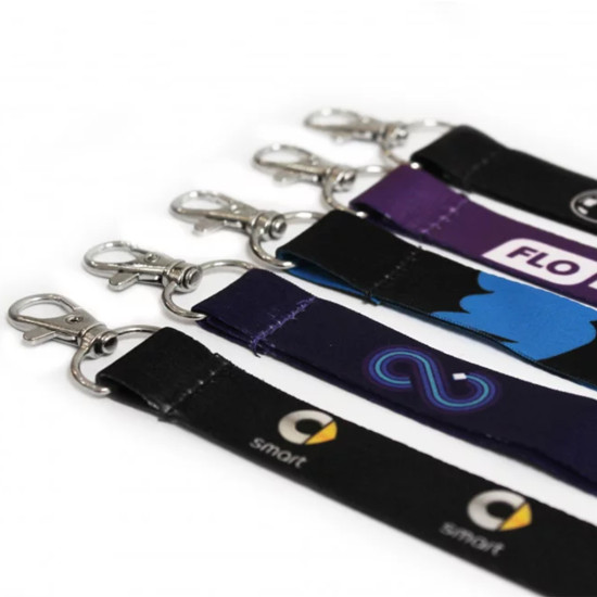 Variety of antimicrobial personalised lanyards
