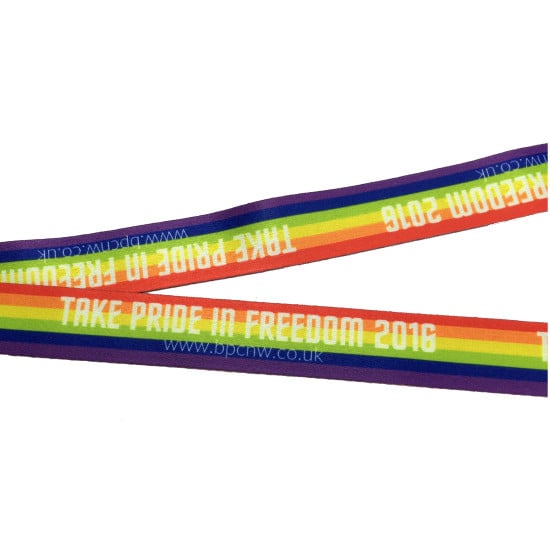 25mm Dye Sublimation full colour personalised lanyards - 12 day delivery