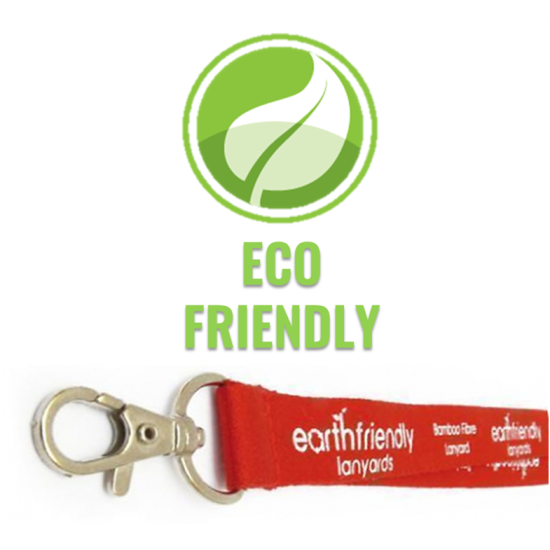 Bamboo Fibre Personalised Eco Lanyards