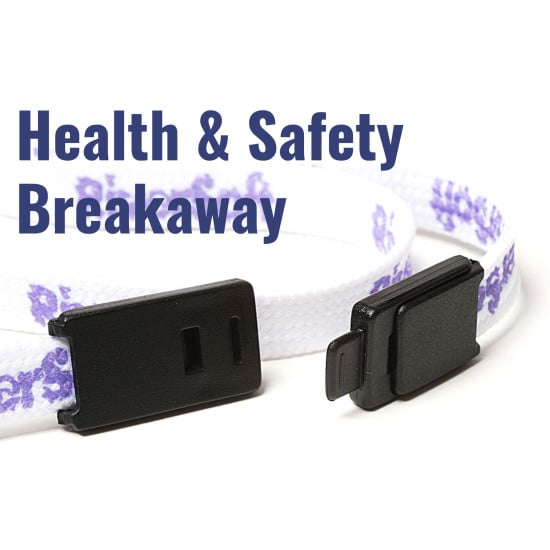 10mm Screen Printed Colour Lanyards with trigger clip and breakaway - 1 Colour Print - 14-21 day delivery