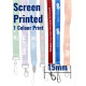 15mm Screen Printed Colour Lanyards - 1 Colour Print - 14-21 day delivery