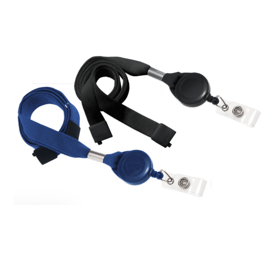 16mm Polyester Lanyard With Badge Reel (25 Pack)