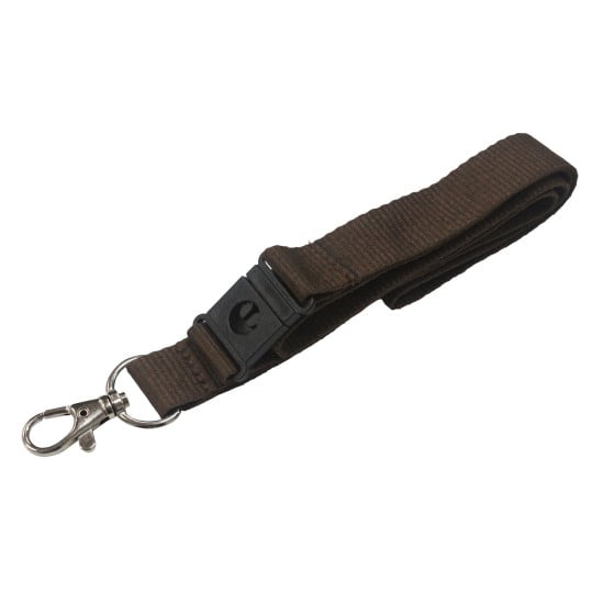 20mm Plain Brown Polyester Lanyards (Pack of 25)