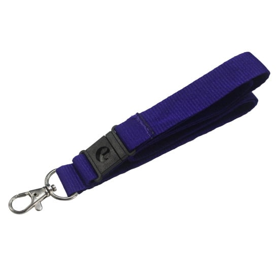 20mm Plain Purple Polyester Lanyards (Pack of 25)