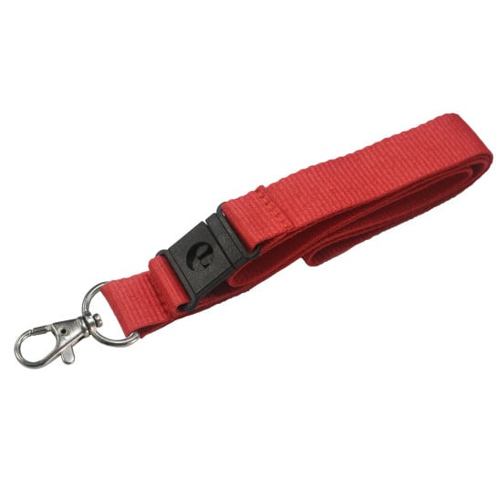 20mm Plain Red Polyester Lanyards (Pack of 25)