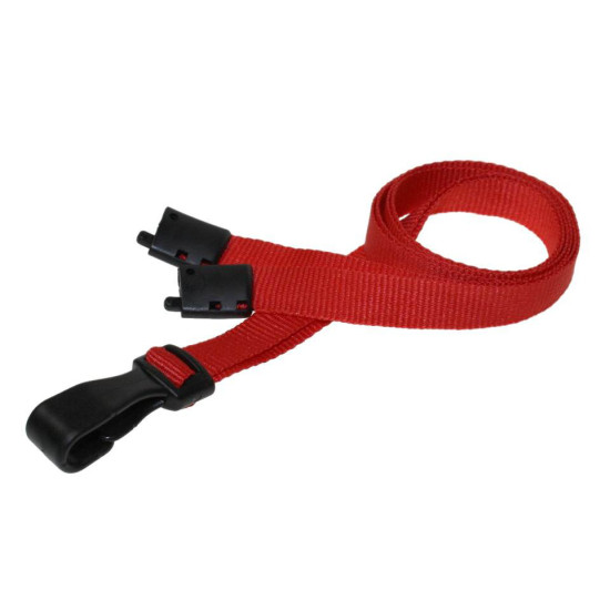 10mm Plain Red Economic RPET Lanyards (Pack of 25)