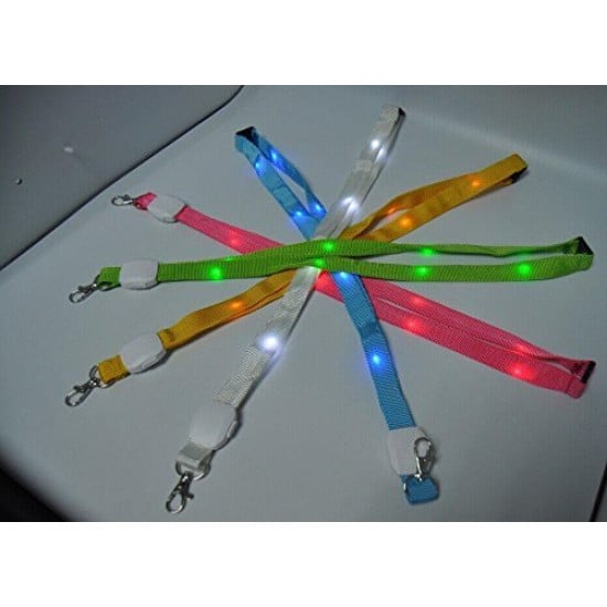 20mm Light Up Lanyards - Pack of 25