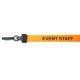 15mm Pre-Printed EVENT STAFF Lanyard with Black Plastic Clip - Pack of 100