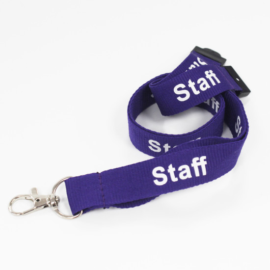 Staff Lanyard - 20mm - Purple - Pack of 50