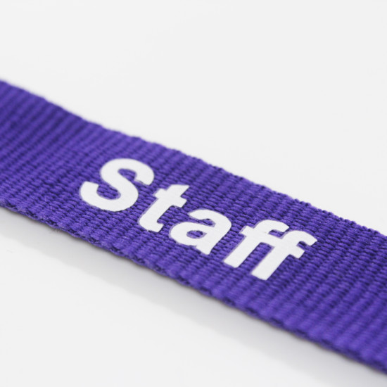 Staff Lanyard - 20mm - Purple - Pack of 50