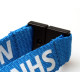 15mm Pre-printed NHS Blue Lanyard with Double Breakaway and Metal Clip - pack of 100
