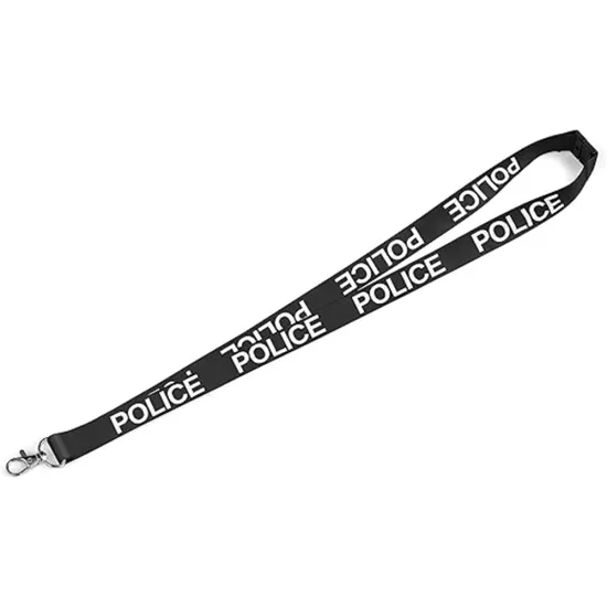 20mm Pre-printed POLICE Lanyards with Metal Clip – pack of 100