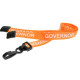 15mm Pre-Printed GOVERNOR Lanyard with Black Plastic Clip - Pack of 100