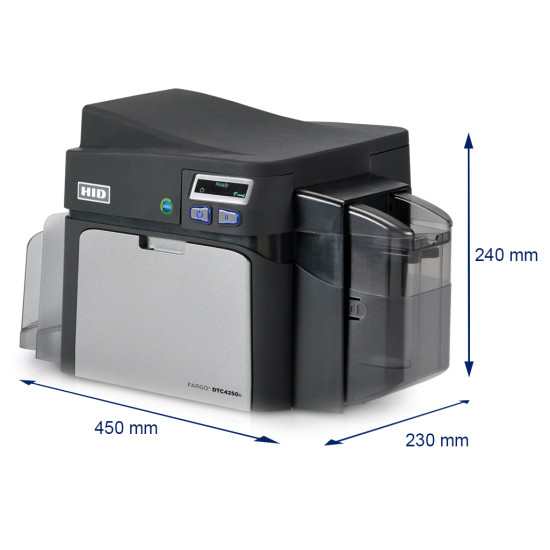 FARGO DTC4250e Single Sided ID Card Printer with USB and Ethernet