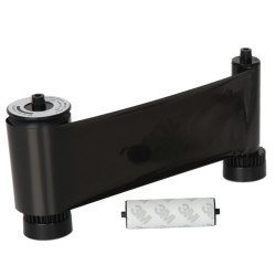 EasyBadge 1.0 Black Monochrome Printer Ribbon With Cleaning Roller (659353)