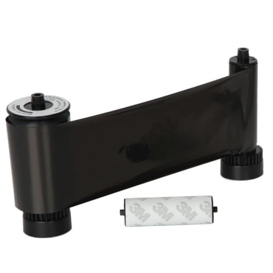 EasyBadge 1.0 Black Monochrome Printer Ribbon With Cleaning Roller (659353)