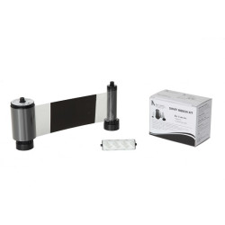 IDP SMART 31 and 51 Black and Overlay Printer Ribbon With Cleaning Roller IDP SMART 31 and 51 Black and Overlay Printer Ribbon With Cleaning Roller