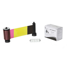 IDP SMART 30 and 50 YMCKOK Colour Printer Ribbon with Cleaning Roller 650637