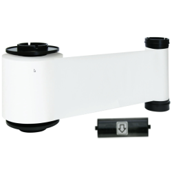 IDP SMART-70 Monochrome White Resin Ribbon with Cleaning Roller (659193) IDP SMART-70 Monochrome White Resin Ribbon with Cleaning Roller (659193)