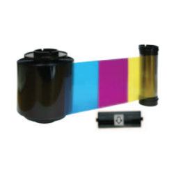 IDP SMART-70 hymcKO Half Colour Ribbon with Resin and Overlay Panel with Cleaning Roller 659112