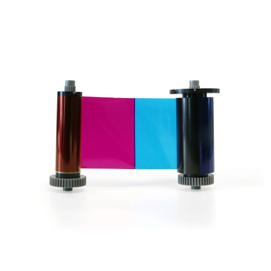 IDP SMART 21 YMCFKO Colour Printer Ribbon With UV Panel and Cleaning Roller 653362