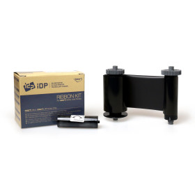 IDP SMART 21 Black Monochrome Printer Ribbon With Cleaning Roller - 653382