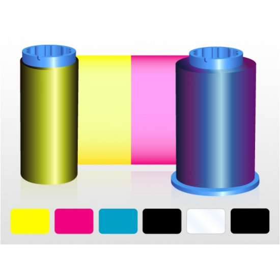 Zebra YMCKOK Colour Printer Ribbon 800015-448