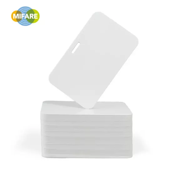 NXP NTAG213 With Slot Punch Landscape Plain White Cards