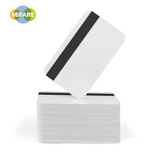 NXP MIFARE Classic EV1 1K Plain White Hi-Co Mag Cards